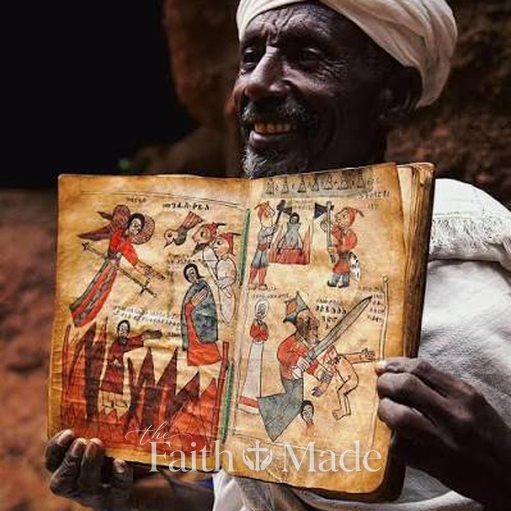 A grandmother pressing the Faithly Verse Player